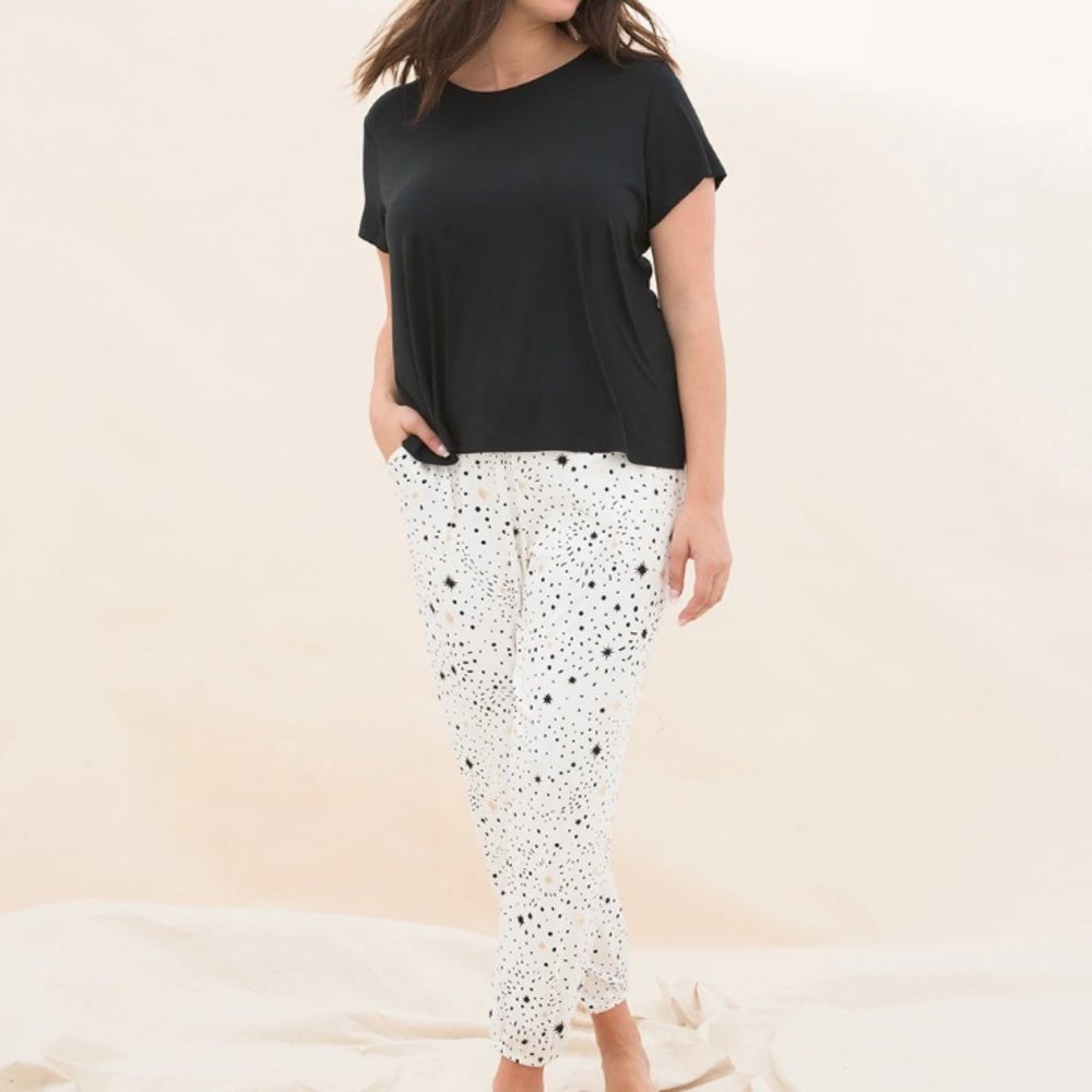 NWT Soma COOL NIGHTS Banded Bottom/Short Sleeve Pajama Set